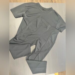 Banana Republic Space Gray Pantsuit Set with Hayden Pant